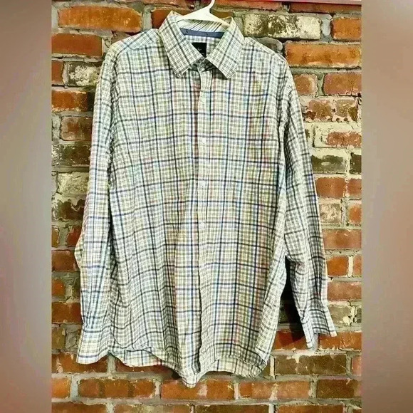 Tailorbyrd Multicolor 100% Cotton Striped Button Down Size XXL - Picture 1 of 8